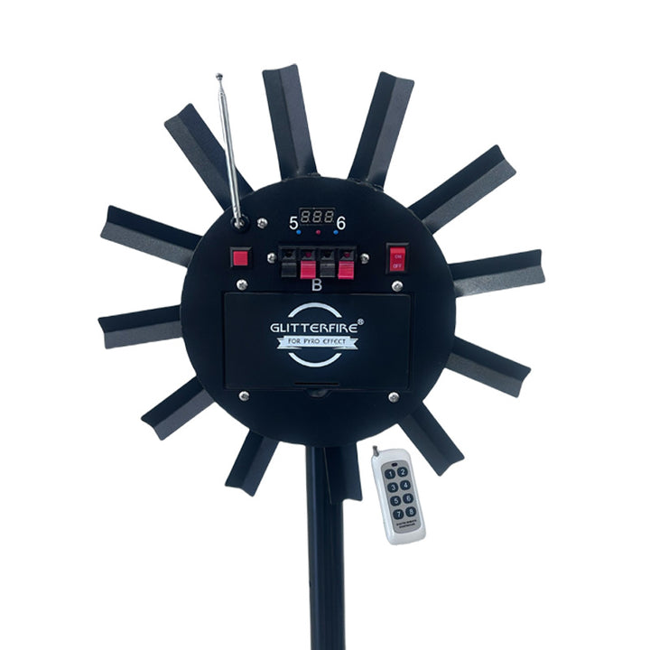 GL005 Cold Pyro Fountain Wheels Stage Party Supplies Firework Firing System 12 Shots Wireless Remote Control Wedding Fireworks Machine