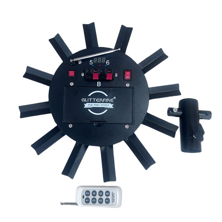 GL005 Cold Pyro Fountain Wheels Stage Party Supplies Firework Firing System 12 Shots Wireless Remote Control Wedding Fireworks Machine