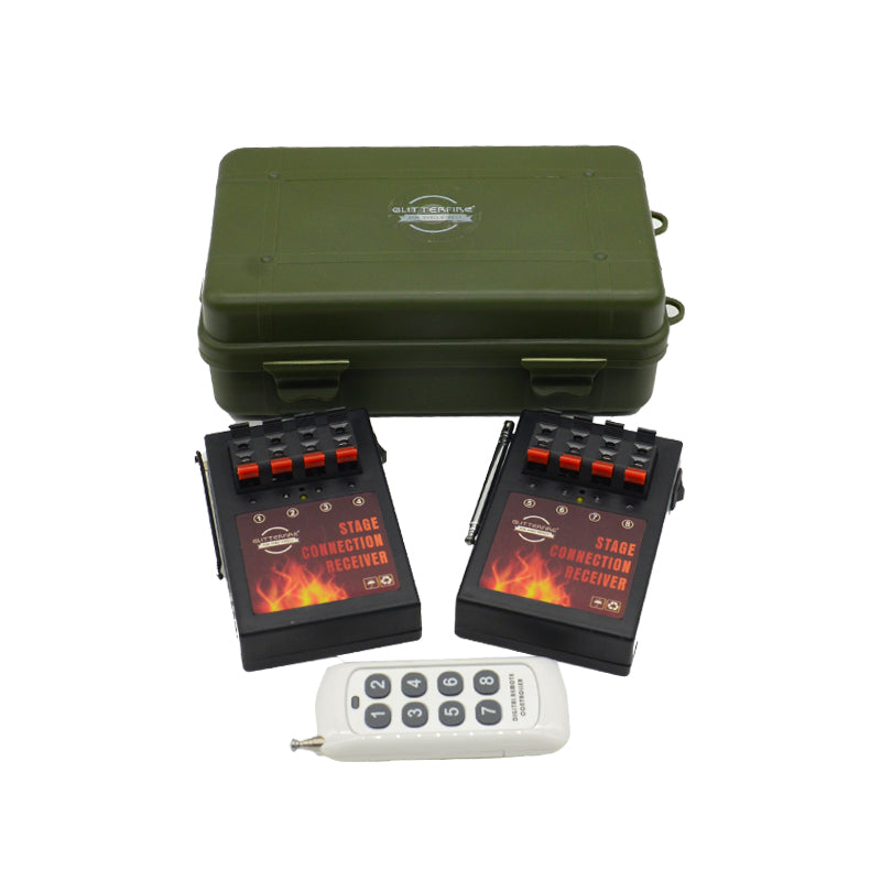 AM04R-02 Wireless remote control 8 Channel fireworks firing system ...