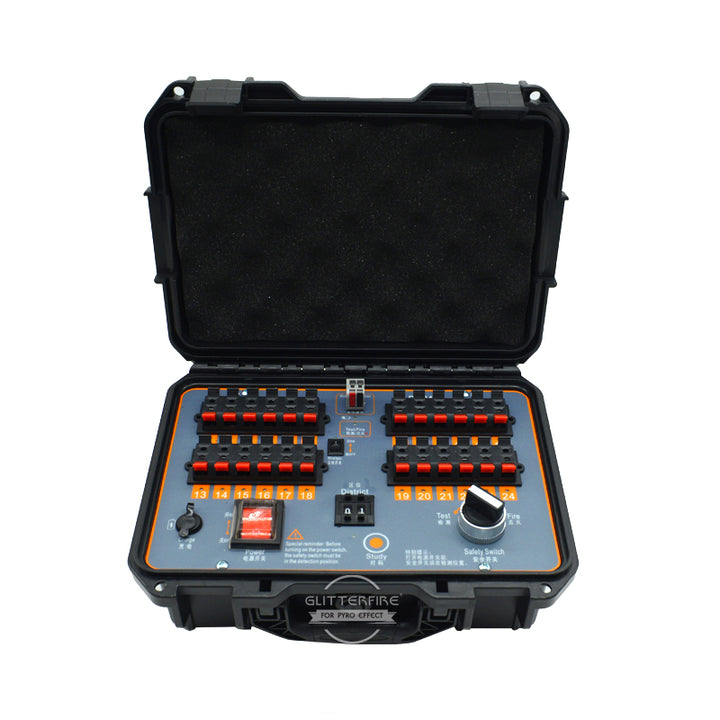 F DB2400W 24 Channel host machine professional fireworks controller waterproof transmitter pyrotechnic firing system
