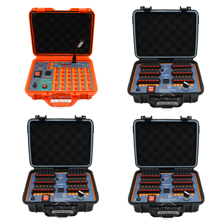 DB3600W 108 Channel one host and three distributor professional fireworks display firing system