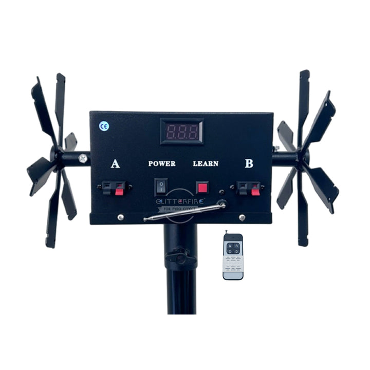 ELT02R Ship from Russia warehouse Double wheel spinning rotate stage cold fountain fireworks firing system