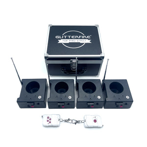 E04 4 Cues 9V battery type cold stage fountain base fireworks firing system with antenna
