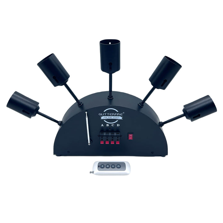 ELT05R Five Head fan shape remote control stage cold fountain fireworks machine pyrotechnic firing system