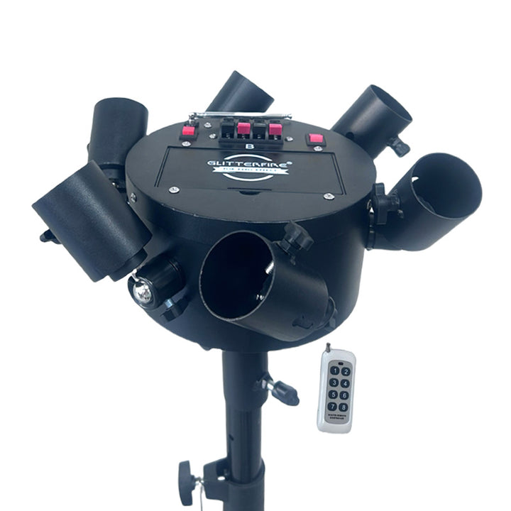 GL008 Round Shape Adjustable Rotate Stage Pyro Fountain Wheels Firework Firing System Remote Control Pyrotechnic Cold Fountain Machine