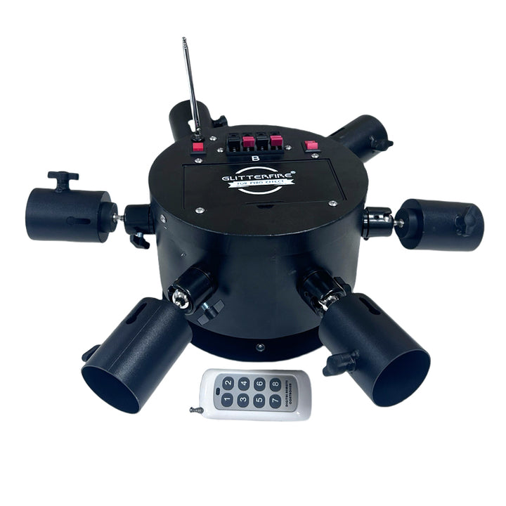 GL008 Round Shape Adjustable Rotate Stage Pyro Fountain Wheels Firework Firing System Remote Control Pyrotechnic Cold Fountain Machine
