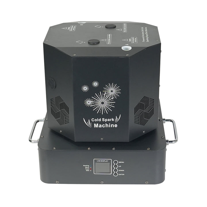 HD02 Double Head Rotate Spark Machine 1300W Cold Spark Fountain Machine