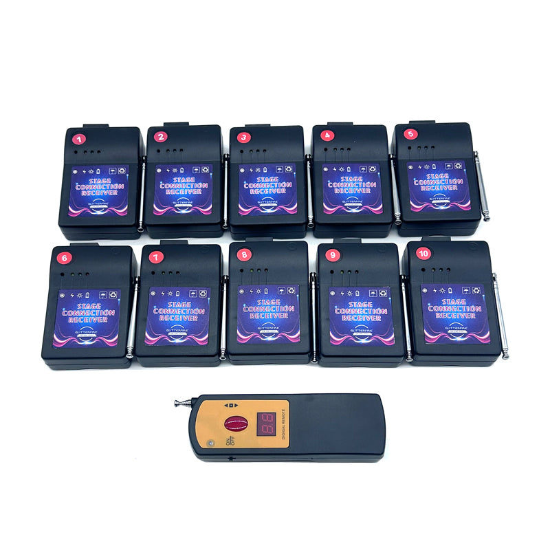 AT10 10 Cue with digital remote control pyrotechnics outdoor fireworks ...